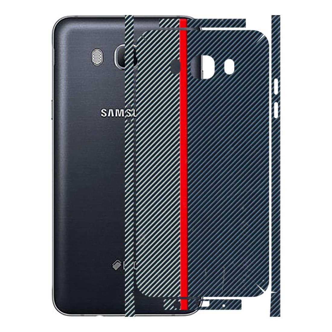 Samsung M/F/Note/Flip and C Phone Skins (All Models) - Blue Sober Lines - 3D Embossed Finish (L-305) Samsung Galaxy On 8