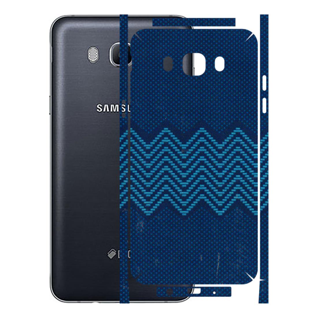 Samsung M/F/Note/Flip and C Phone Skins (All Models) - Blue Sober Waves - 3D Embossed Finish (L-306) Samsung Galaxy On 8