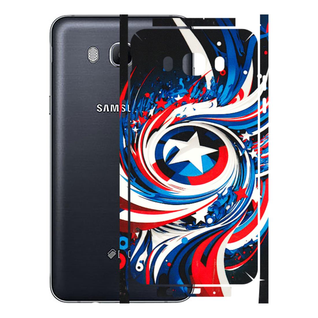 Samsung M/F/Note/Flip and C Phone Skins (All Models) - Captain America Logo - 3D Embossed Finish (L-307) Samsung Galaxy On 8