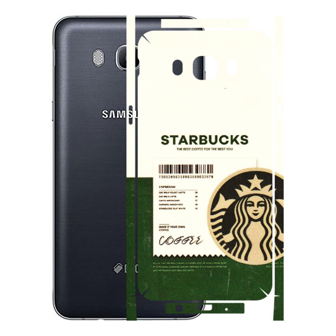 Samsung M/F/Note/Flip and C Phone Skins (All Models) - Starbucks Barcode - 3D Embossed Finish (L-308) Samsung Galaxy On 8