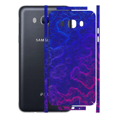 Samsung M/F/Note/Flip and C Phone Skins (All Models) - Purple Ripples Swirl - 3D Embossed Finish (L-314) Samsung Galaxy On 8