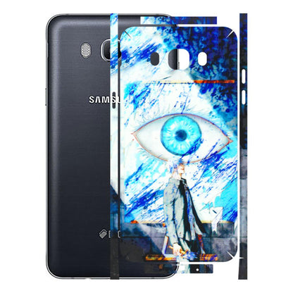 Samsung M/F/Note/Flip and C Phone Skins (All Models) - Anime Sea Blue Eye - 3D Embossed Finish (L-318) Samsung Galaxy On 8
