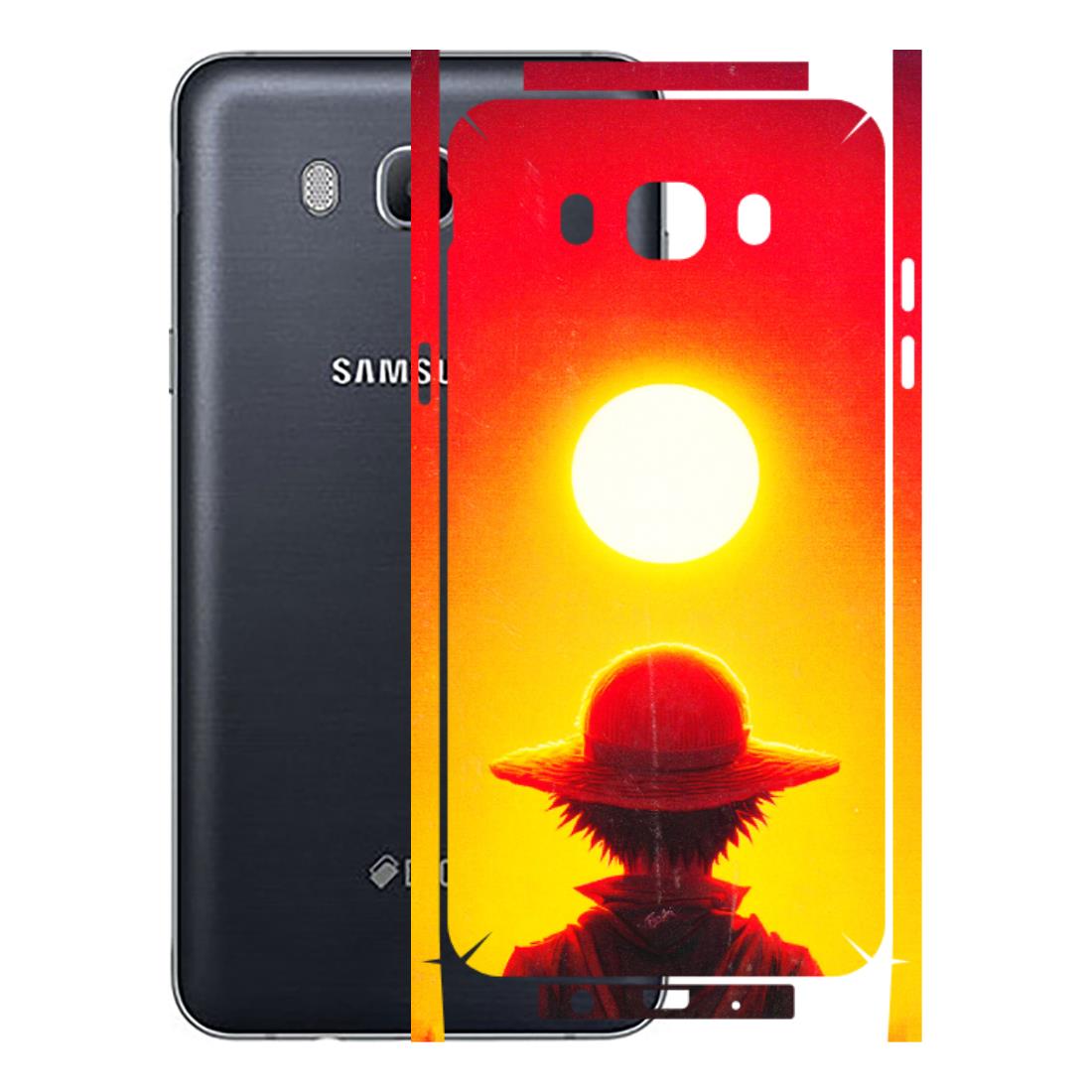 Samsung M/F/Note/Flip and C Phone Skins (All Models) - Cool Sunset With Monkey D.Luffy Anime - 3D Embossed Finish (L-329) Samsung Galaxy On 8