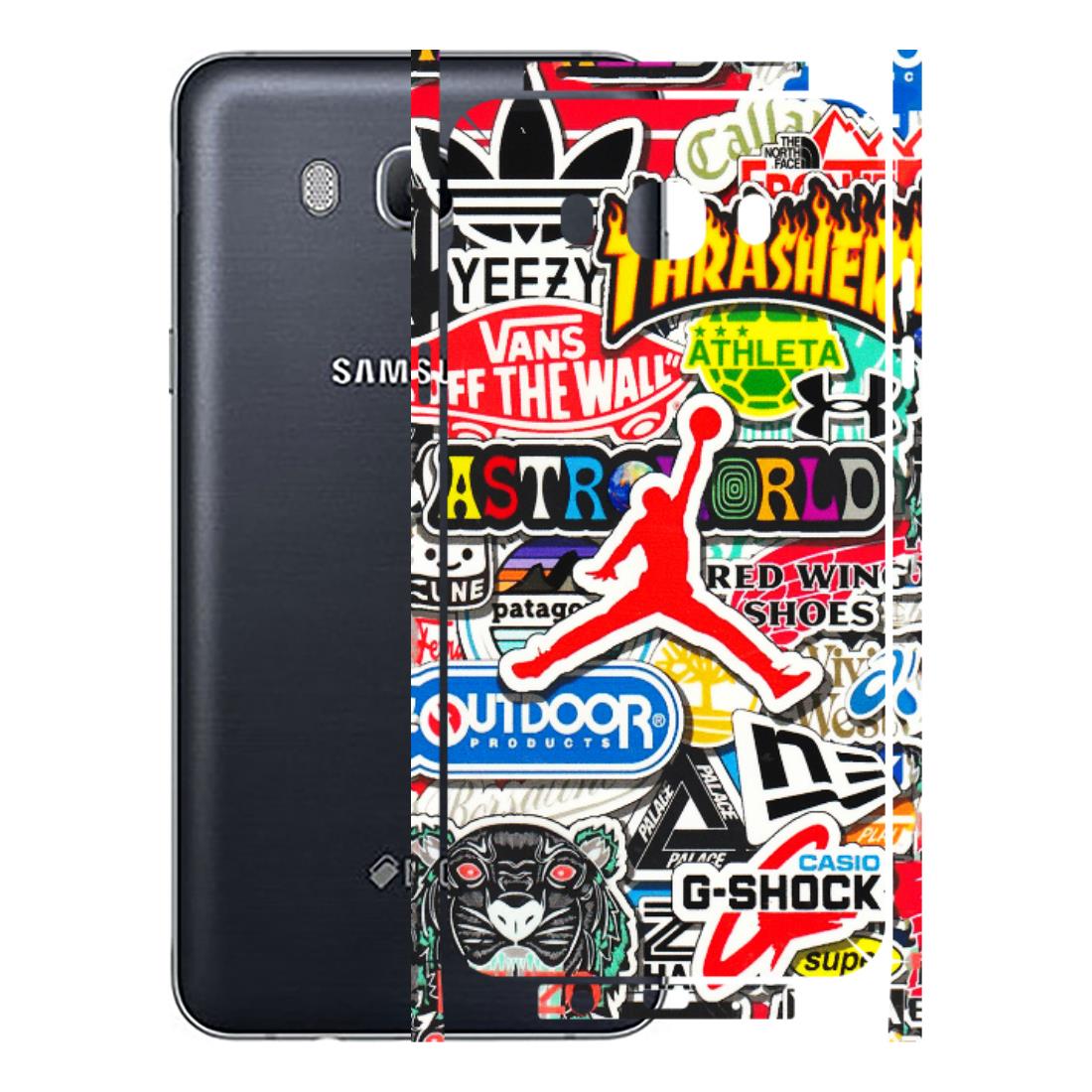 Samsung M/F/Note/Flip and C Phone Skins (All Models) - Multi Brands Sticker Graffiti - 3D Embossed Finish (L-37) Samsung Galaxy On 8