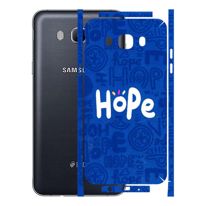 Samsung M/F/Note/Flip and C Phone Skins (All Models) - Hope Doodles Blue - 3D Embossed Finish (L-43) Samsung Galaxy On 8