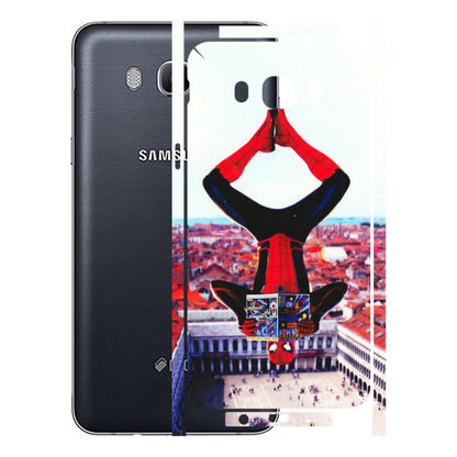 Samsung M/F/Note/Flip and C Phone Skins (All Models) - Spiderman Hanging - 3D Embossed Finish (L-53) Samsung Galaxy On 8