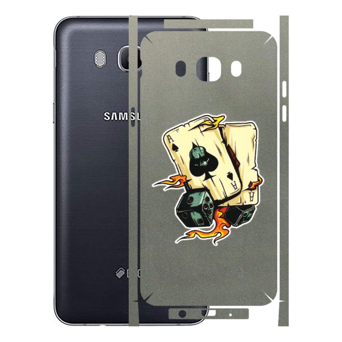 Samsung M/F/Note/Flip and C Phone Skins (All Models) - Grey Cards Of Ace - 3D Embossed Finish (L-77) Samsung Galaxy On 8