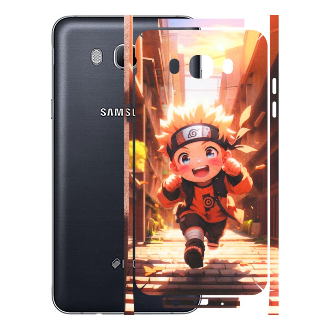 Samsung M/F/Note/Flip and C Phone Skins (All Models) - Naruto Cute Toon Running - Matte Finish (M-04) Samsung Galaxy On 8