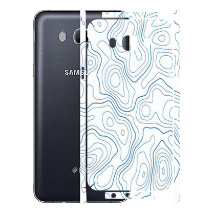 Samsung M/F/Note/Flip and C Phone Skins (All Models) - Blue And White Swirls - Matte Finish (M-139) Samsung Galaxy On 8
