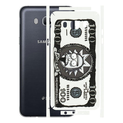 Samsung M/F/Note/Flip and C Phone Skins (All Models) - Rick And Morty Hundred Dollar Anime - Matte Finish (M-161) Samsung Galaxy On 8