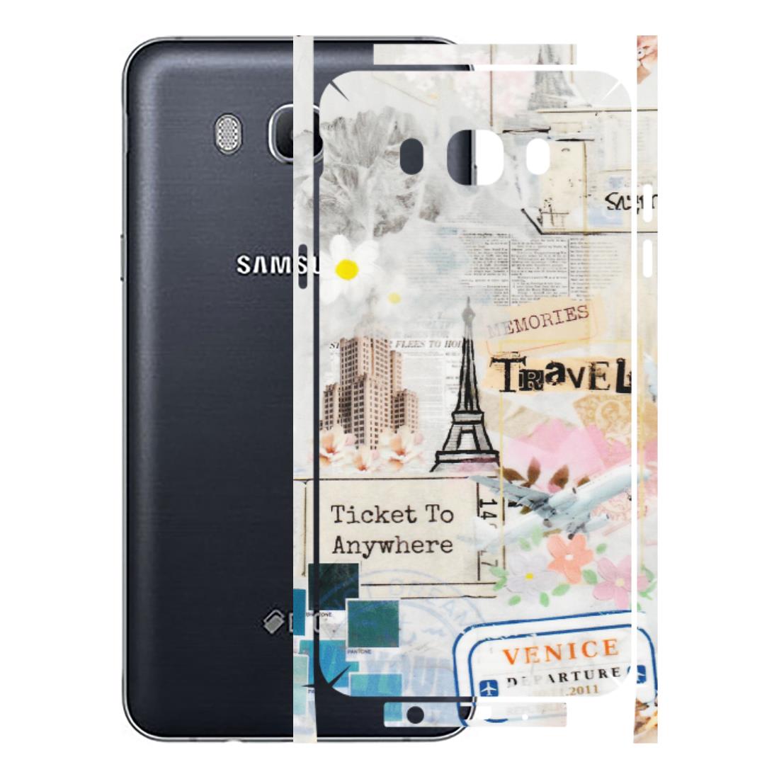 Samsung M/F/Note/Flip and C Phone Skins (All Models) - Travel Memories - Transparent Finish (T-09) Samsung Galaxy On 8