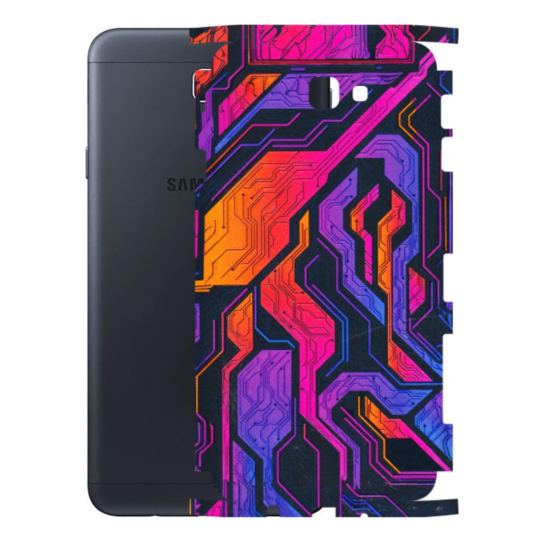 Samsung M/F/Note/Flip and C Phone Skins (All Models) - Tech Circuits Futuristic - 3D Embossed Finish (L-07) Samsung Galaxy On Next