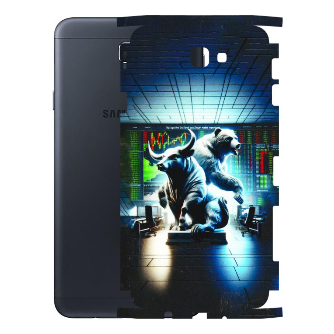 Samsung M/F/Note/Flip and C Phone Skins (All Models) - Stock Market Sensex Bear vs Bulls - 3D Embossed Finish (L-15) Samsung Galaxy On Next