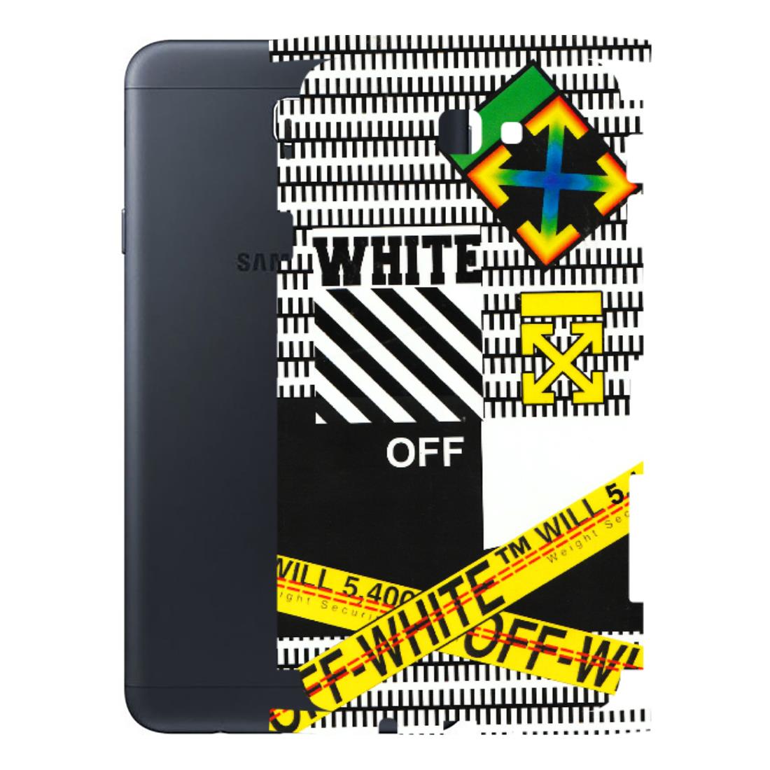 Samsung M/F/Note/Flip and C Phone Skins (All Models) - White Off Abstract - 3D Embossed Finish (L-172) Samsung Galaxy On Next