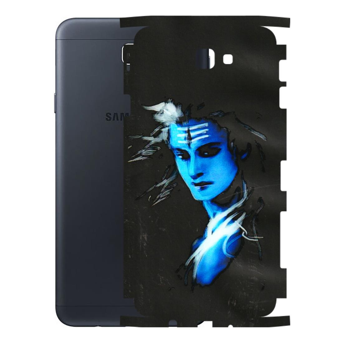 Samsung M/F/Note/Flip and C Phone Skins (All Models) - Har Har Mahadev Blue/Black - 3D Embossed Finish (L-185) Samsung Galaxy On Next