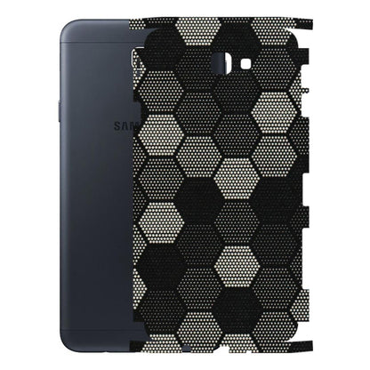 Samsung M/F/Note/Flip and C Phone Skins (All Models) - Black & White Dotted Honeycomb Texture - 3D Embossed Finish (L-202) Samsung Galaxy On Next