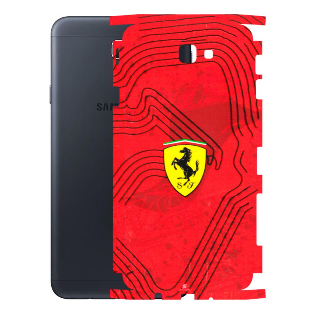 Samsung M/F/Note/Flip and C Phone Skins (All Models) - Red Ferrari Logo Stylish - 3D Embossed Finish (L-238) Samsung Galaxy On Next