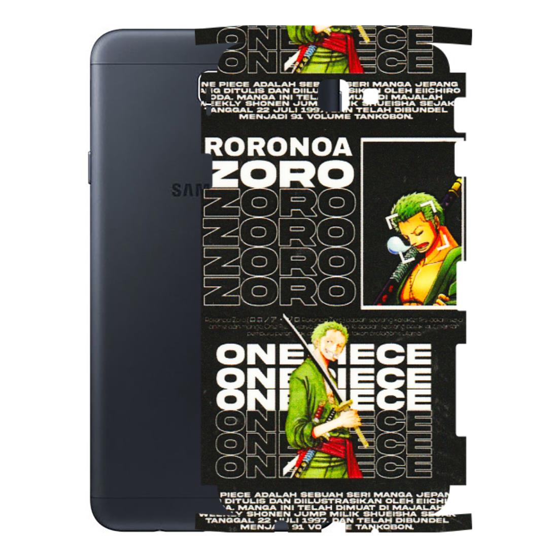 Samsung M/F/Note/Flip and C Phone Skins (All Models) - One Piece Zoro - 3D Embossed Finish (L-250) Samsung Galaxy On Next