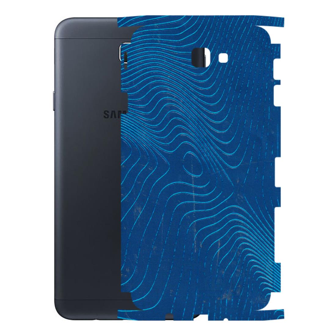 Samsung M/F/Note/Flip and C Phone Skins (All Models) - Abstract Blue Line Map - 3D Embossed Finish (L-272) Samsung Galaxy On Next