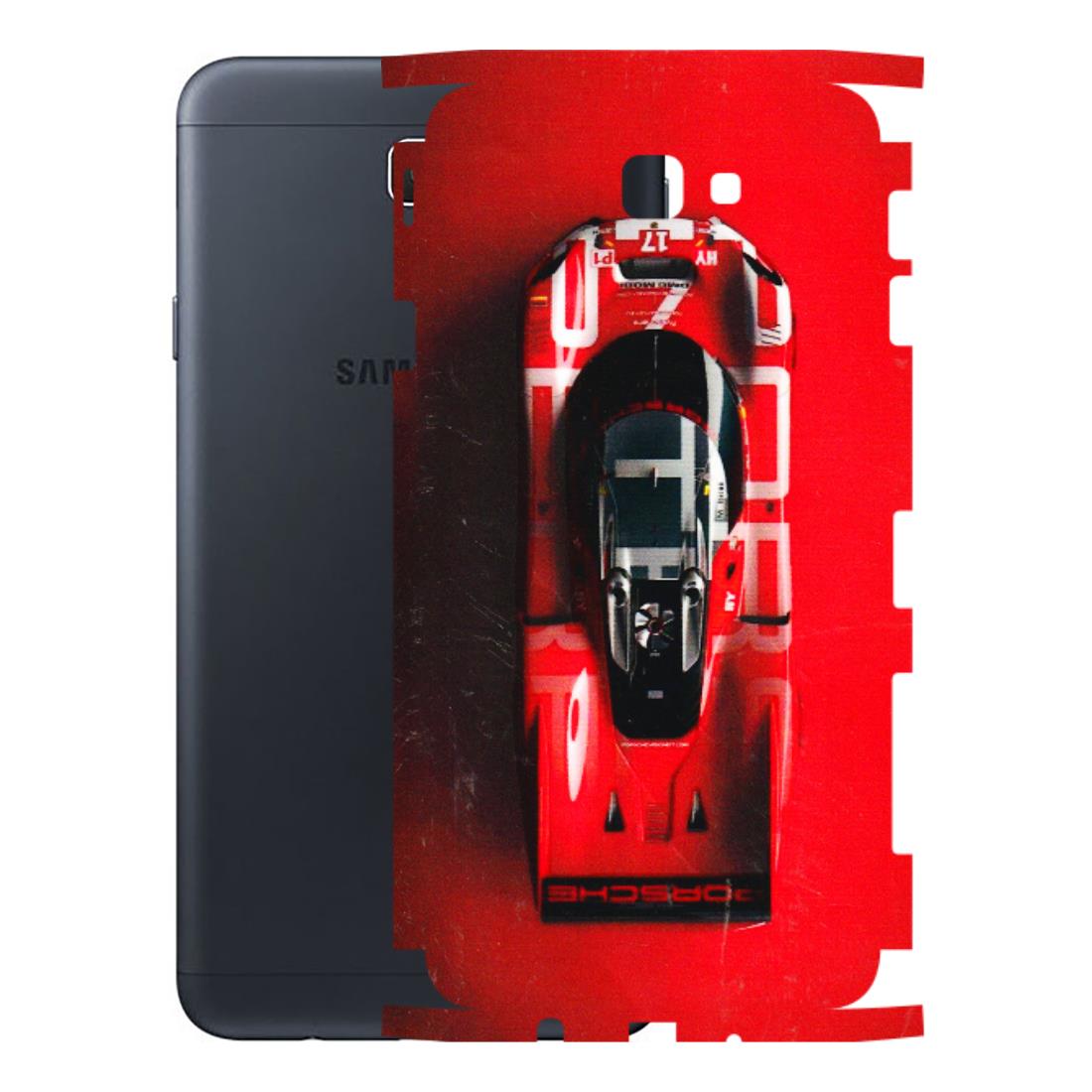 Samsung M/F/Note/Flip and C Phone Skins (All Models) - Red Porsche Car Logo - 3D Embossed Finish (L-315) Samsung Galaxy On Next