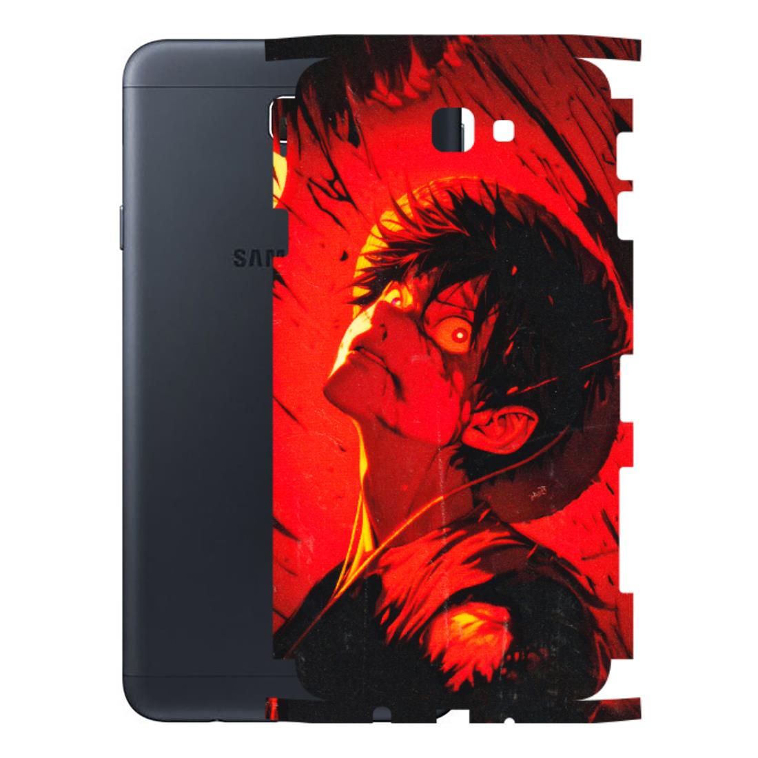 Samsung M/F/Note/Flip and C Phone Skins (All Models) - D.Luffy Power Up One Piece Anime - 3D Embossed Finish (L-326) Samsung Galaxy On Next