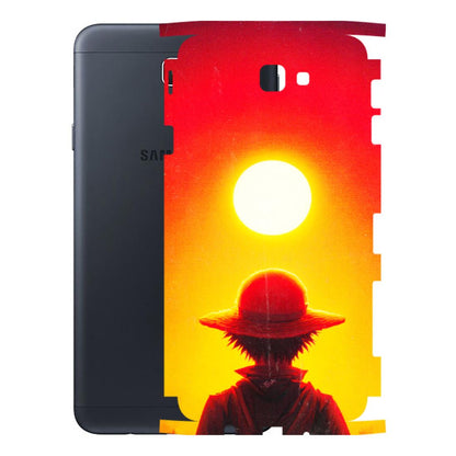 Samsung M/F/Note/Flip and C Phone Skins (All Models) - Cool Sunset With Monkey D.Luffy Anime - 3D Embossed Finish (L-329) Samsung Galaxy On Next