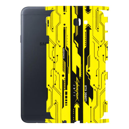 Samsung M/F/Note/Flip and C Phone Skins (All Models) - Yellow Cyberpunk - 3D Embossed Finish (L-93) Samsung Galaxy On Next
