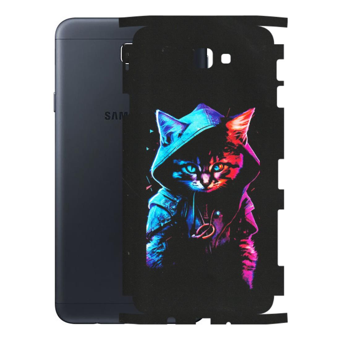 Samsung M/F/Note/Flip and C Phone Skins (All Models) - Cyberpunk Cat - Matte Finish (M-45) Samsung Galaxy On Next