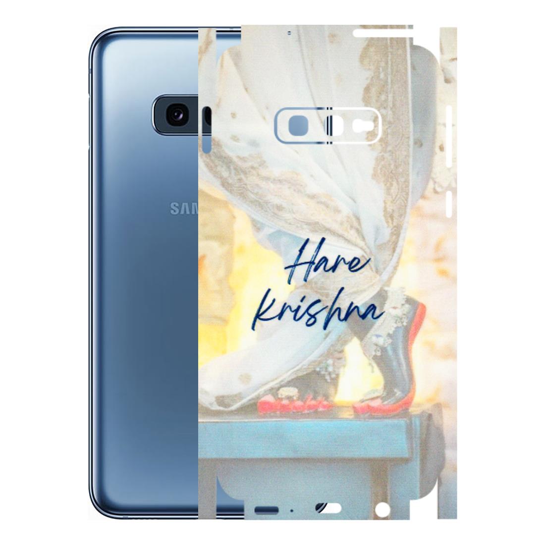 Samsung A/S Series Phone Skins (All Models) - Hare Krishna - 3D Embossed Finish (L-03) Samsung Galaxy S10E