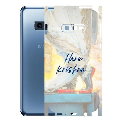 Samsung A/S Series Phone Skins (All Models) - Hare Krishna - 3D Embossed Finish (L-03) Samsung Galaxy S10E