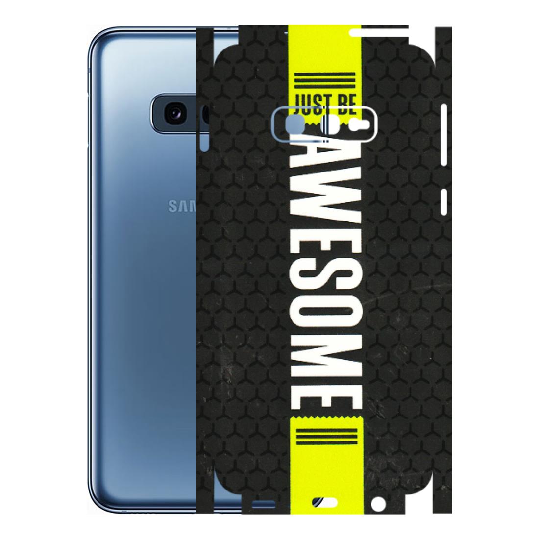 Samsung A/S Series Phone Skins (All Models) - Just Be Awesome - 3D Embossed Finish (L-101) Samsung Galaxy S10E
