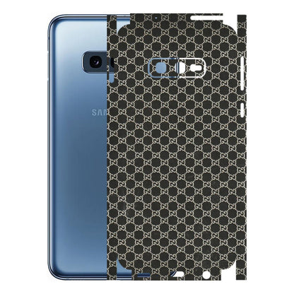 Samsung A/S Series Phone Skins (All Models) - Black G Print - 3D Embossed Finish (L-109) Samsung Galaxy S10E