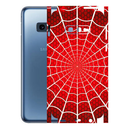 Samsung A/S Series Phone Skins (All Models) - Classic Spidey Web - 3D Embossed Finish (L-115) Samsung Galaxy S10E