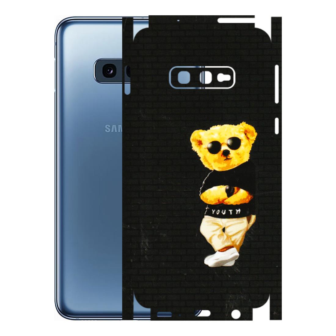 Samsung A/S Series Phone Skins (All Models) - Classy Teddy Bear - 3D Embossed Finish (L-116) Samsung Galaxy S10E
