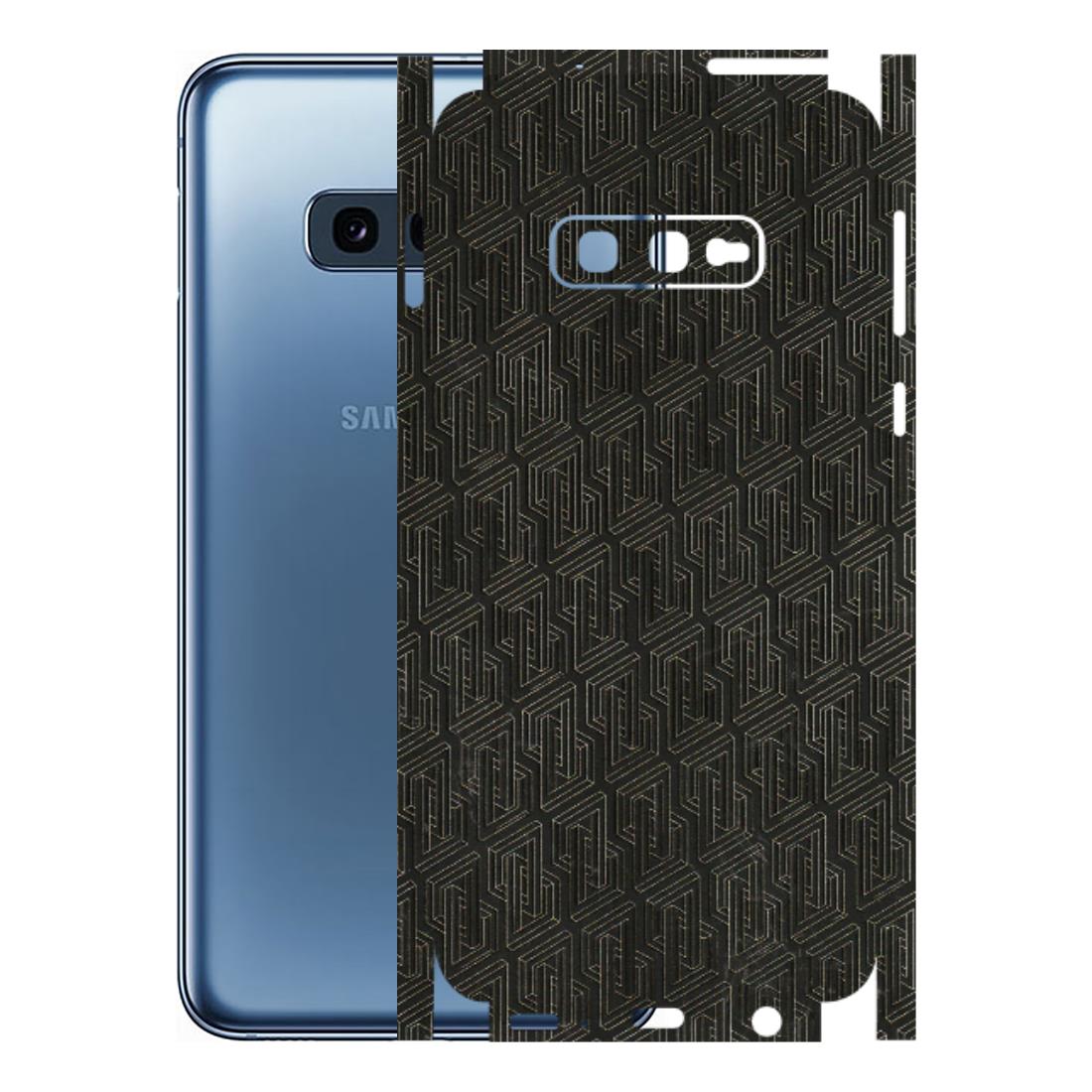 Samsung A/S Series Phone Skins (All Models) - Black Abstract Pattern - 3D Embossed Finish (L-117) Samsung Galaxy S10E