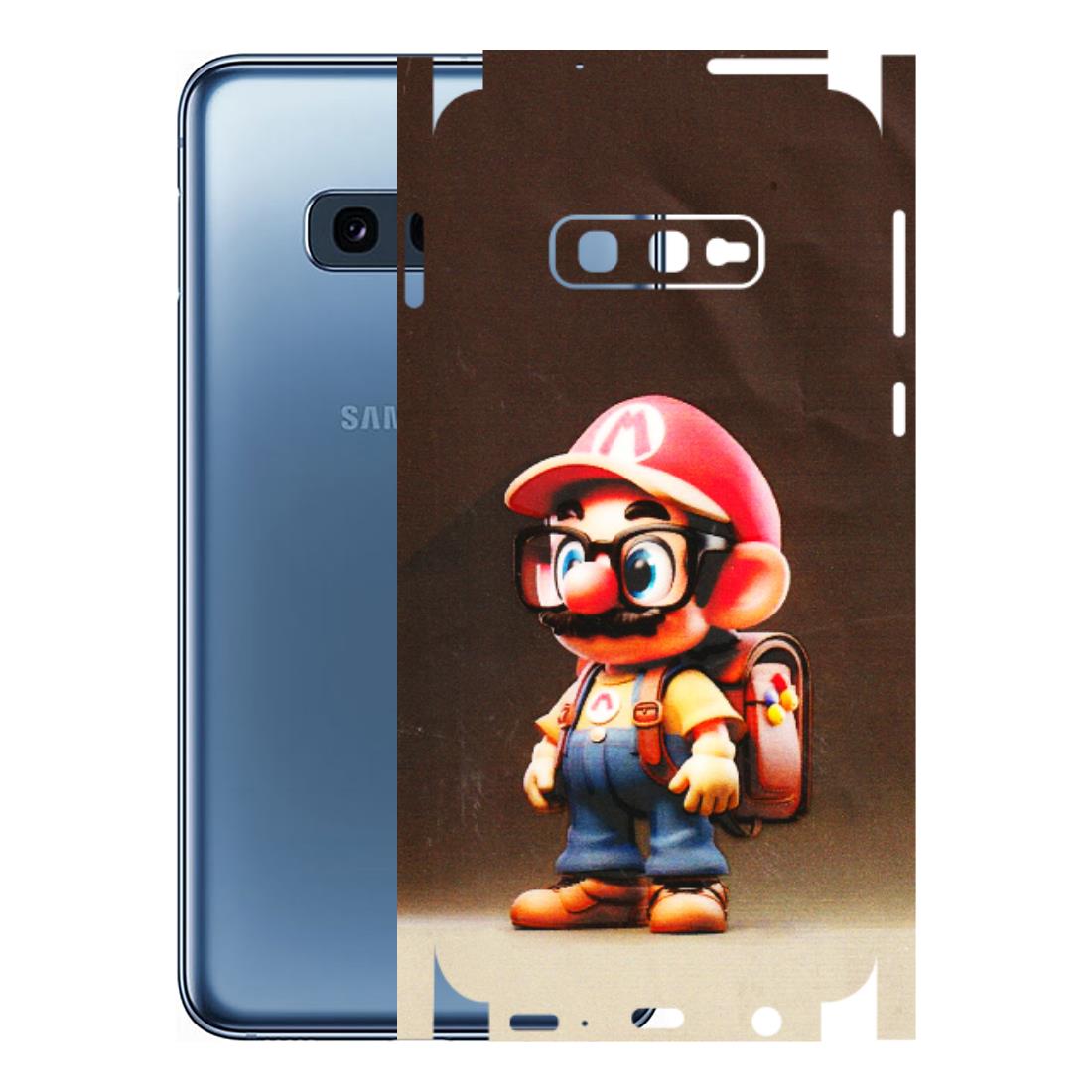 Samsung A/S Series Phone Skins (All Models) - Little Mario - 3D Embossed Finish (L-119) Samsung Galaxy S10E