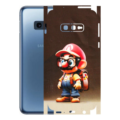 Samsung A/S Series Phone Skins (All Models) - Little Mario - 3D Embossed Finish (L-119) Samsung Galaxy S10E