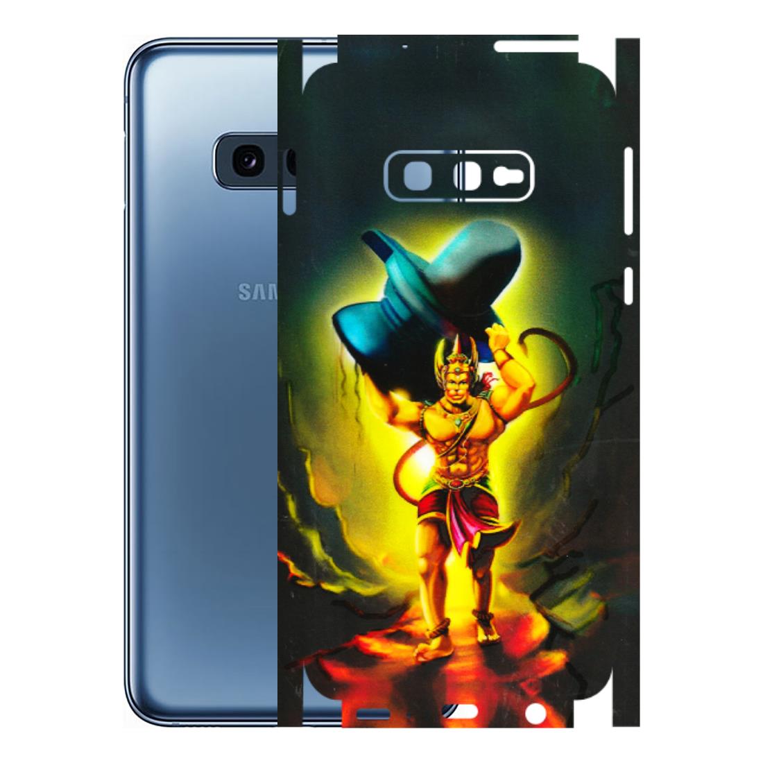 Samsung A/S Series Phone Skins (All Models) - Hanuman Ji - 3D Embossed Finish (L-128) Samsung Galaxy S10E