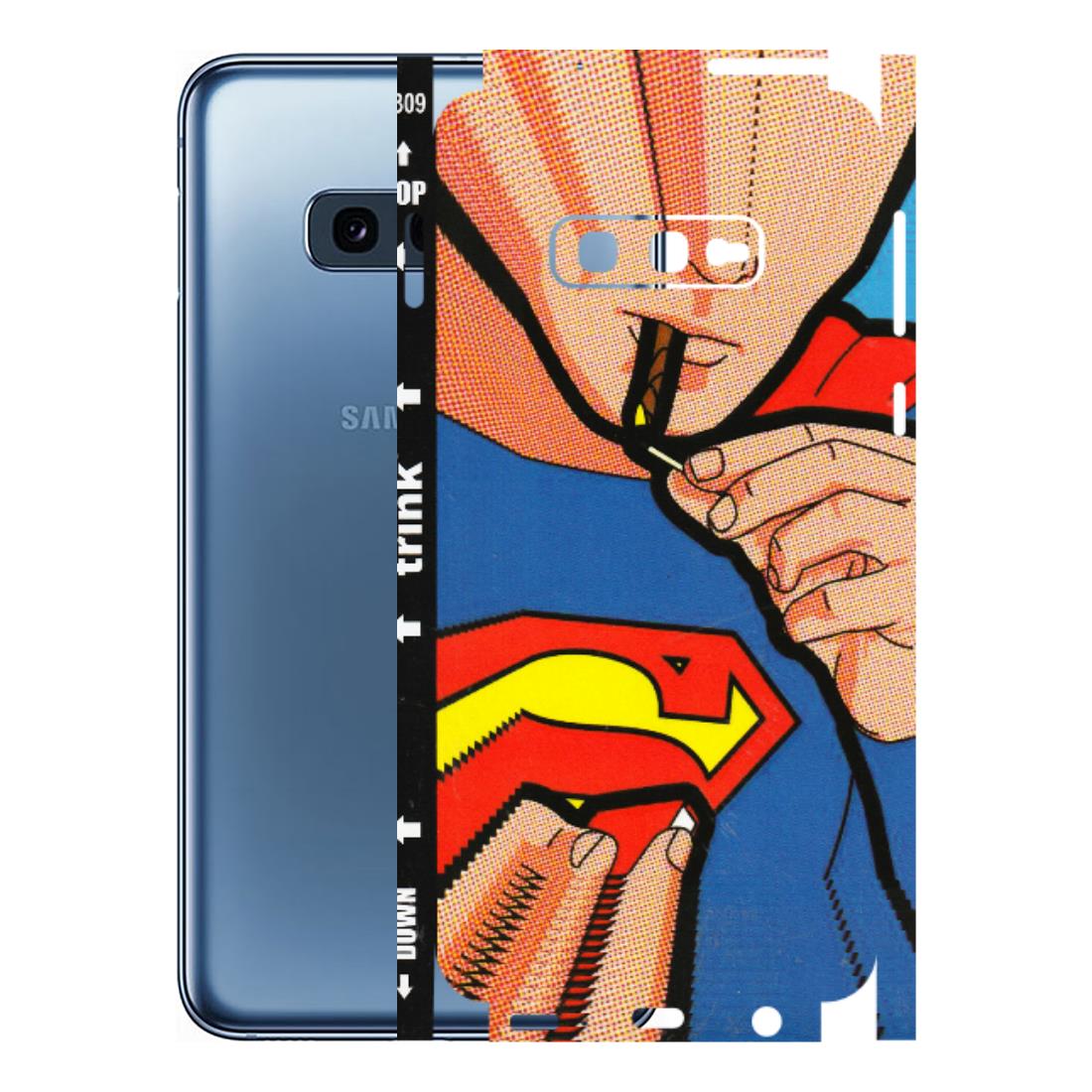 Samsung A/S Series Phone Skins (All Models) - Superman Sutta - 3D Embossed Finish (L-130) Samsung Galaxy S10E