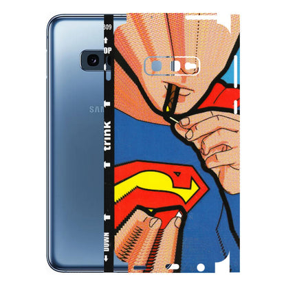 Samsung A/S Series Phone Skins (All Models) - Superman Sutta - 3D Embossed Finish (L-130) Samsung Galaxy S10E