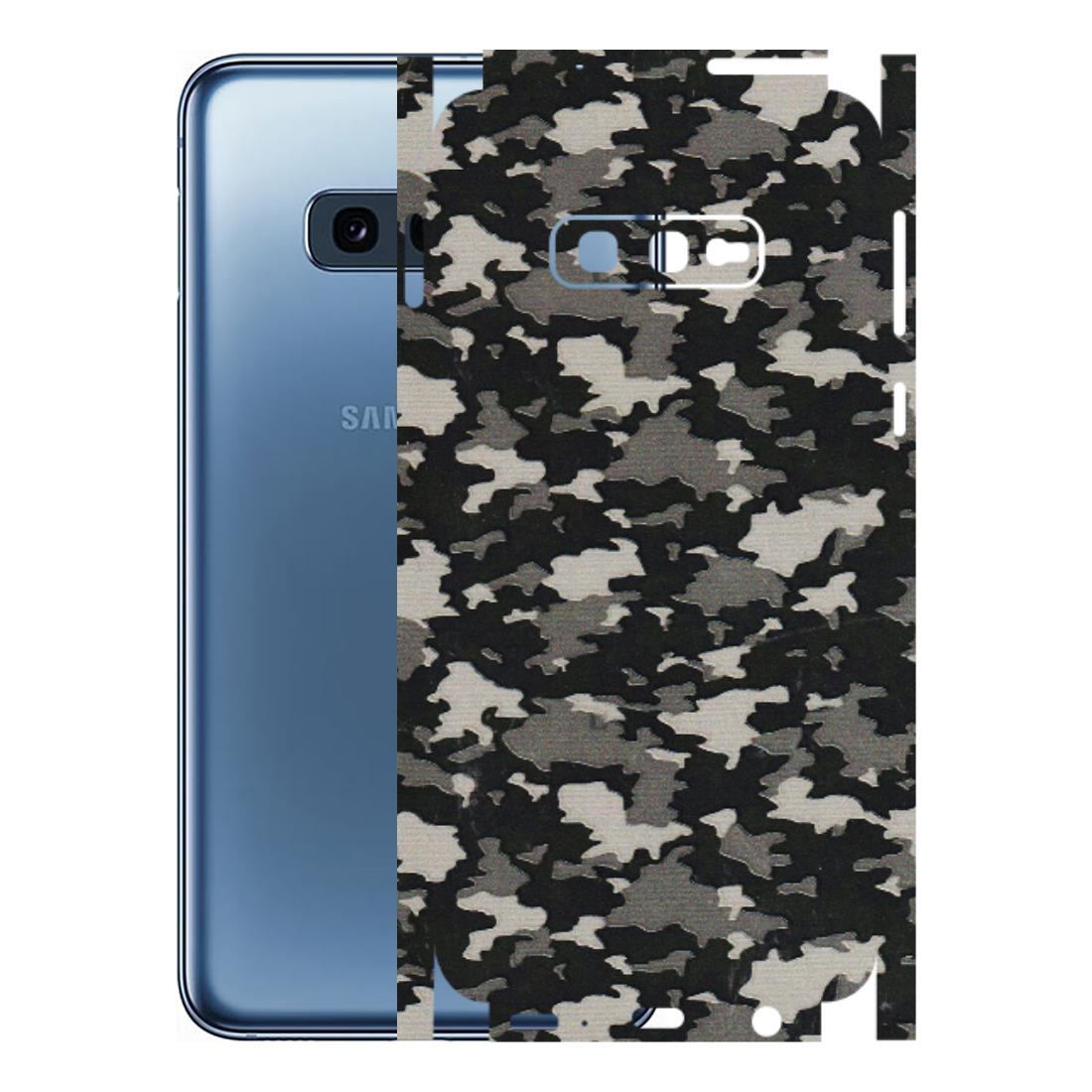 Samsung A/S Series Phone Skins (All Models) - Black/Grey Camoflaunge - 3D Embossed Finish (L-142) Samsung Galaxy S10E
