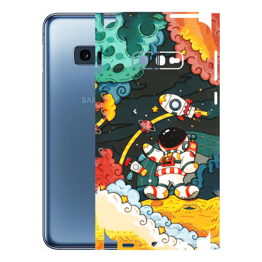 Samsung A/S Series Phone Skins (All Models) - Astronauts & Spaceship - 3D Embossed Finish (L-145) Samsung Galaxy S10E