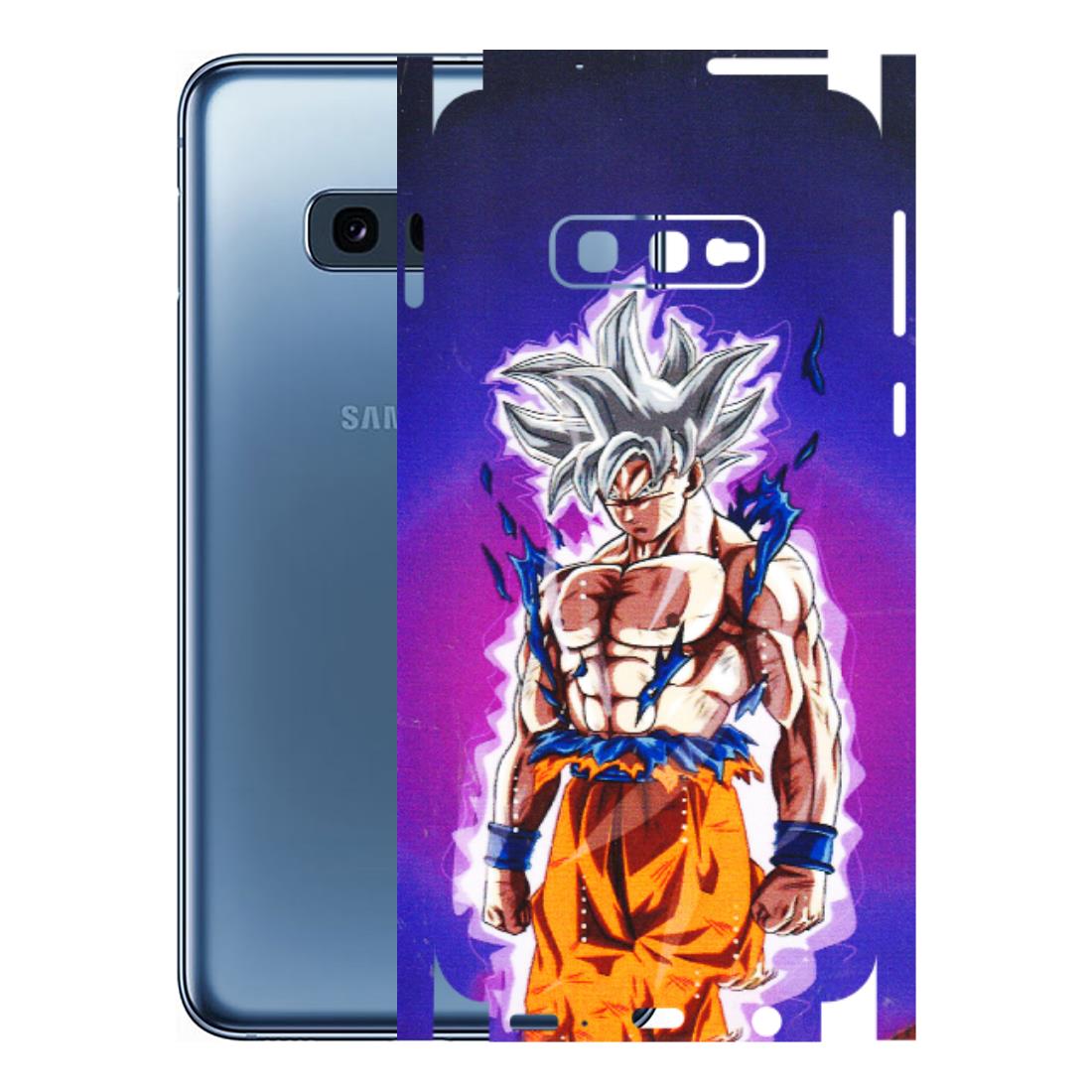Samsung A/S Series Phone Skins (All Models) - Goku Purple Anime - 3D Embossed Finish (L-147) Samsung Galaxy S10E