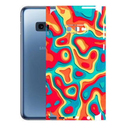 Samsung A/S Series Phone Skins (All Models) - Abstract Swirl - 3D Embossed Finish (L-150) Samsung Galaxy S10E