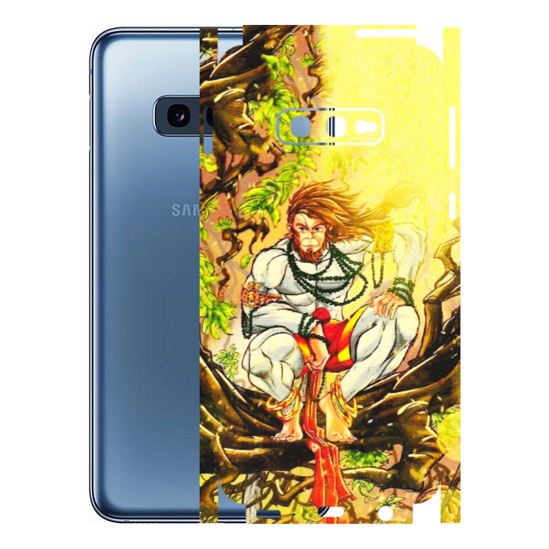 Samsung A/S Series Phone Skins (All Models) - Lord Hanuman - 3D Embossed Finish (L-152) Samsung Galaxy S10E