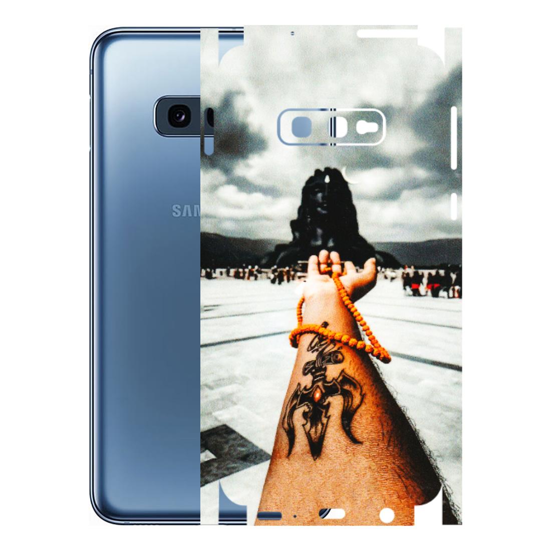 Samsung A/S Series Phone Skins (All Models) - Jai Adiyogi Mahakaal - 3D Embossed Finish (L-164) Samsung Galaxy S10E
