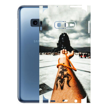 Samsung A/S Series Phone Skins (All Models) - Jai Adiyogi Mahakaal - 3D Embossed Finish (L-164) Samsung Galaxy S10E