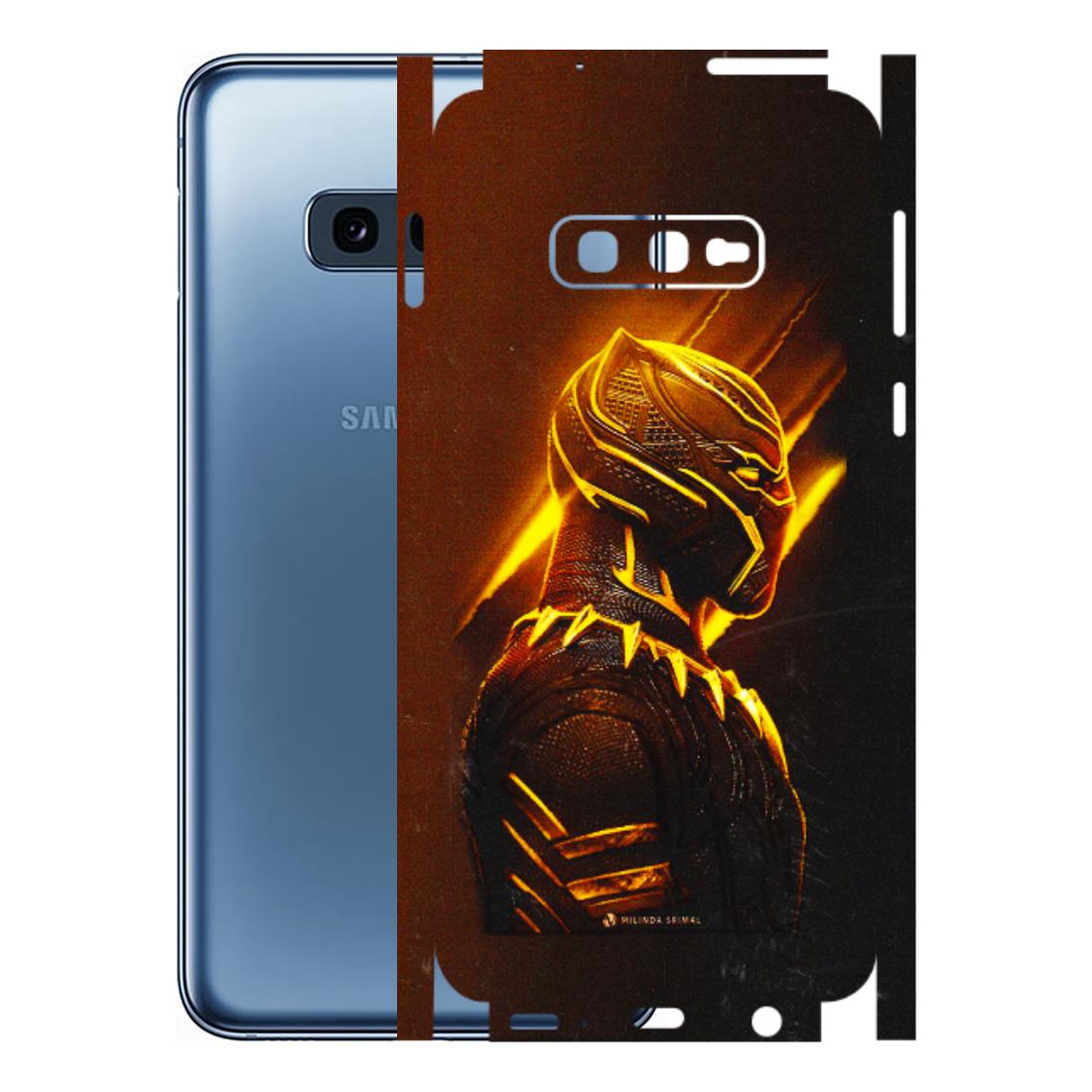 Samsung A/S Series Phone Skins (All Models) - Gold Black Panther - 3D Embossed Finish (L-181) Samsung Galaxy S10E