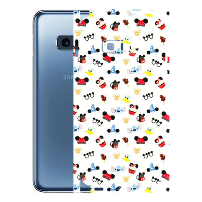 Samsung A/S Series Phone Skins (All Models) - Minnie Mouse & Donald Doodles s - 3D Embossed Finish (L-194) Samsung Galaxy S10E