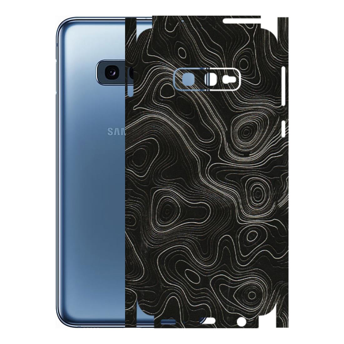 Samsung A/S Series Phone Skins (All Models) - Black Swirl - 3D Embossed Finish (L-196) Samsung Galaxy S10E
